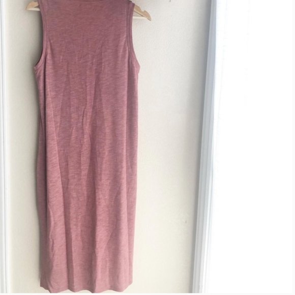 Madewell Pink Jersey Tank Dress Medium - Picture 7 of 10